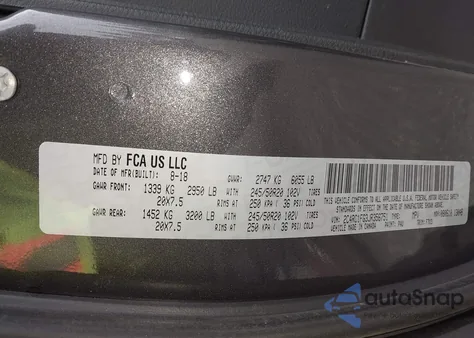 2018 Chrysler Pacifica Touring Plus из США, поврежденный, VIN 2C4RC1FG3JR356751